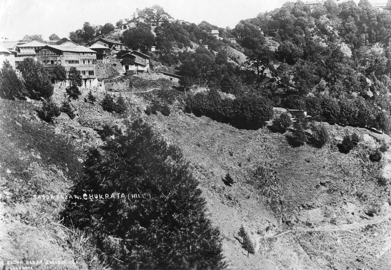 Sadar Bazar a Kalana Hill, Chakrata, 1917 od Unbekannt