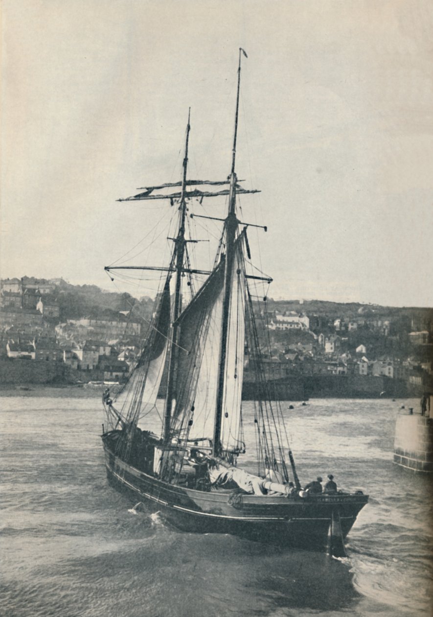 Plavba do přístavu Newlyn, Isabella, dvoustěžňový škuner typu Lancashire, 1937 od Unbekannt