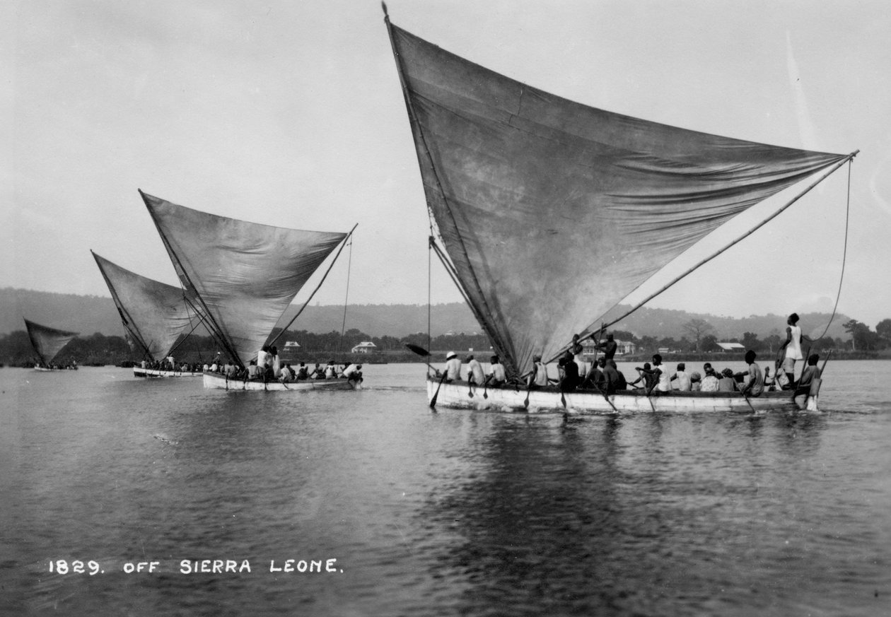 Plachetnice, Sierra Leone, 20. století od Unbekannt