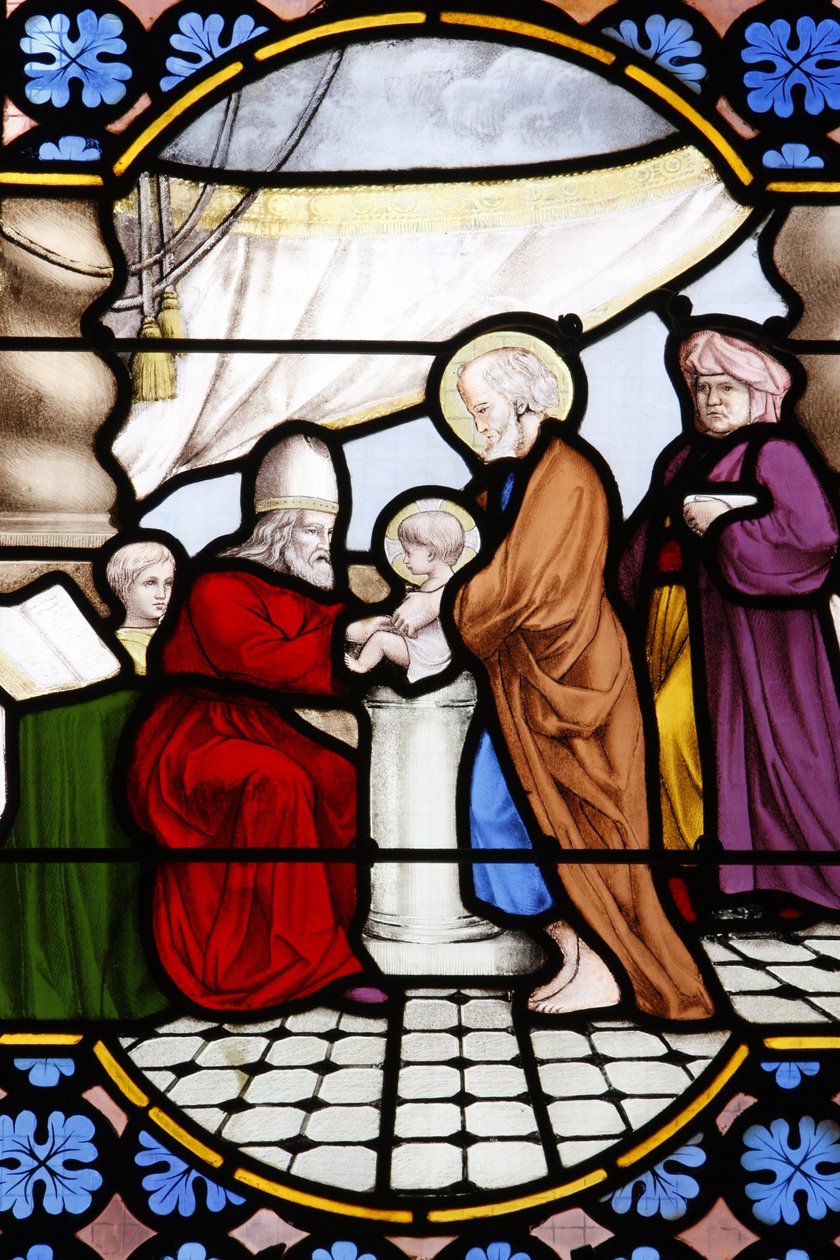 Katedrála Saint-Corentin (Saint Corentin), Quimper Vitráže: Ježíšova obřízka, Quimper, Francie od Unbekannt