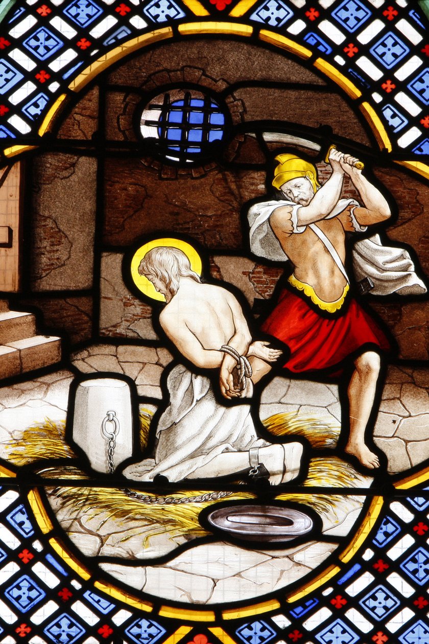 Katedrála Saint-Corentin (Saint Corentin), Quimper Vitráže: smrt Jana Křtitele, Quimper, Francie od Unbekannt