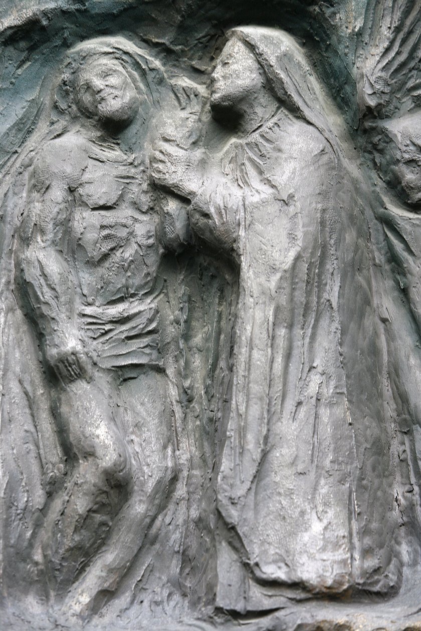 Kostel Saint-Pierre de Montmartre: Socha dveří Notre Dame: Ježíš je složen z kříže, Paříž, Francie od Unbekannt