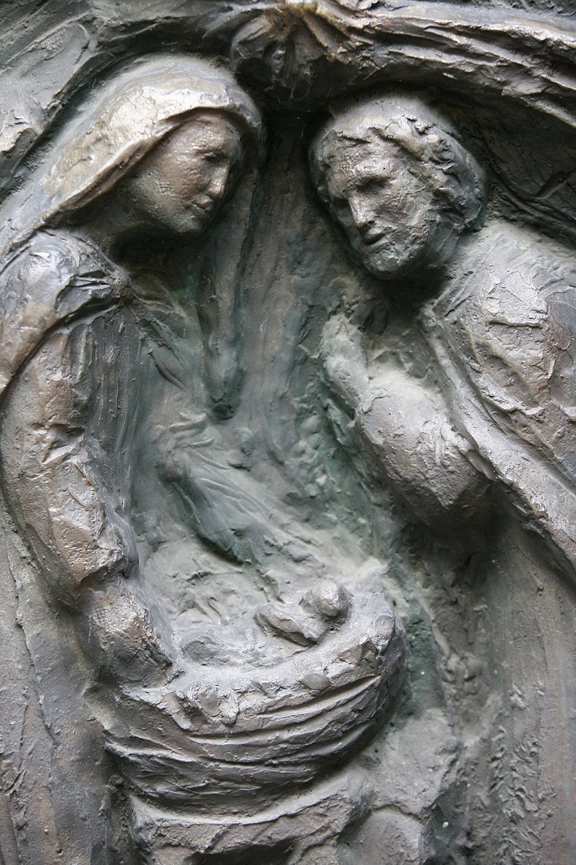 Kostel Saint-Pierre de Montmartre: Socha dveří Notre Dame: Narození Páně, Paříž, Francie od Unbekannt