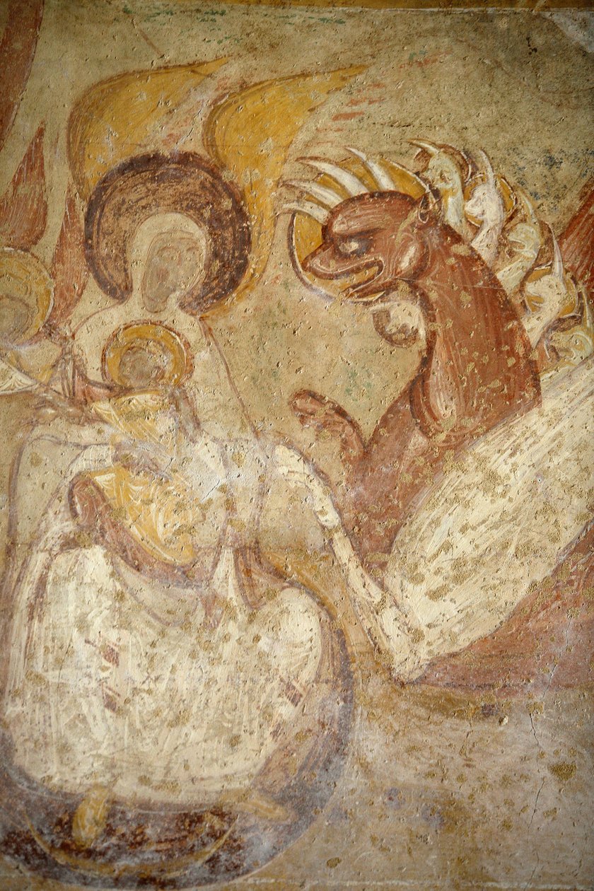Malba opatství Saint-Savin: Apokalypsa, Saint-Savin-sur-Gartempe, Francie od Unbekannt