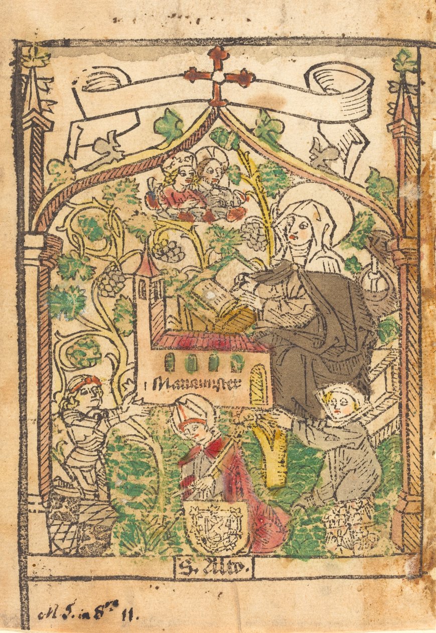 Saint Alto, Saint Bridget a zakladatelé Mariamunster, c. 1500. od Unbekannt