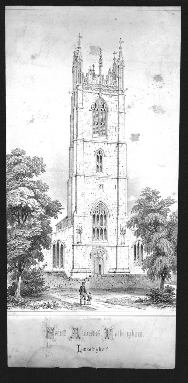 Saint Andrews Church, Falkingham, Lincolnshire, počátek 19. století od Unbekannt