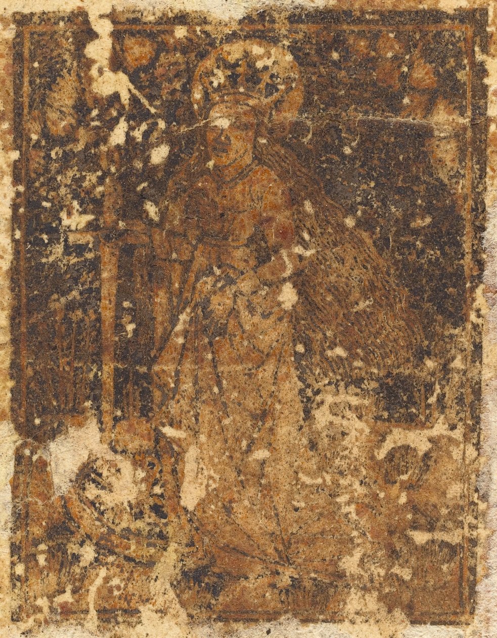 Svatá Kateřina [verso], v roce 1470 nebo později. od Unbekannt
