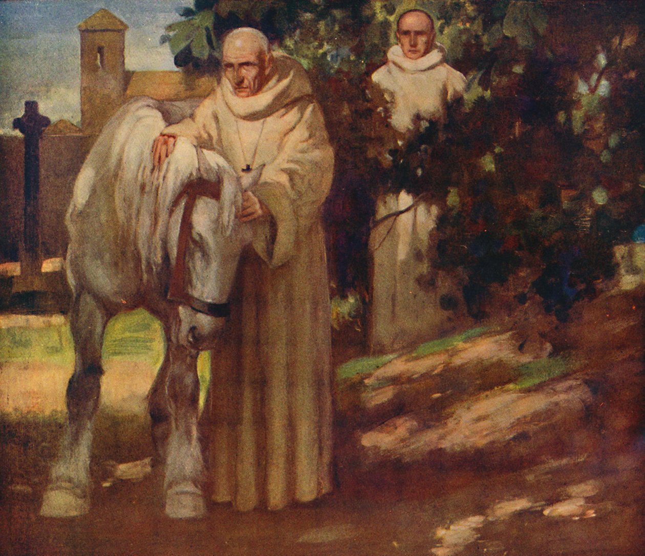 Saint Columba a bílý kůň, 1912 od Unbekannt