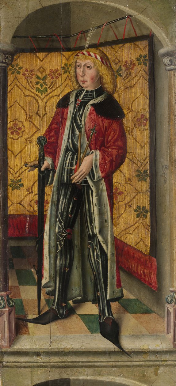 Saint George a Saint Sebastian, ca. 1480. od Unbekannt
