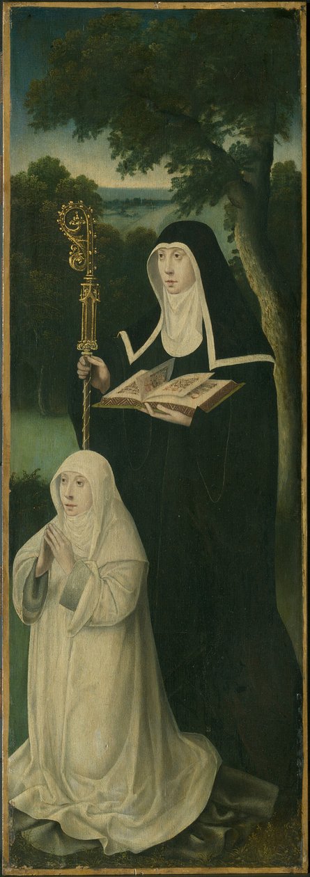 Svatá Gertruda z Nivelles a augustiniánská kanonie, 152550. od Unbekannt