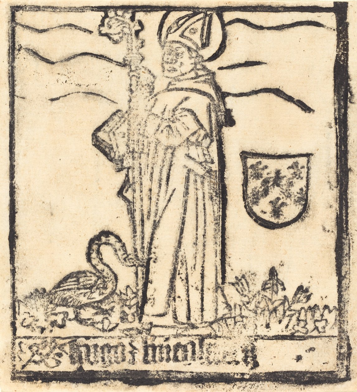 Saint Hugo of Lincoln nebo Saint Hugo of Avalon, pravděpodobně 14601480. od Unbekannt