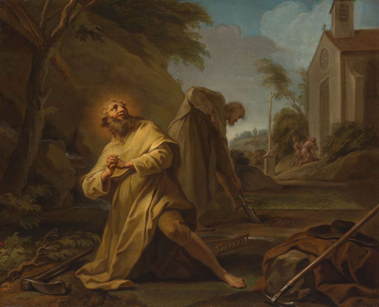 Saint Hymer v samotě, c. 1735. od Unbekannt