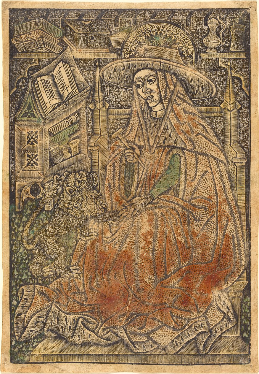 Svatý Jeroným ve své pracovně, 14601470. od Unbekannt