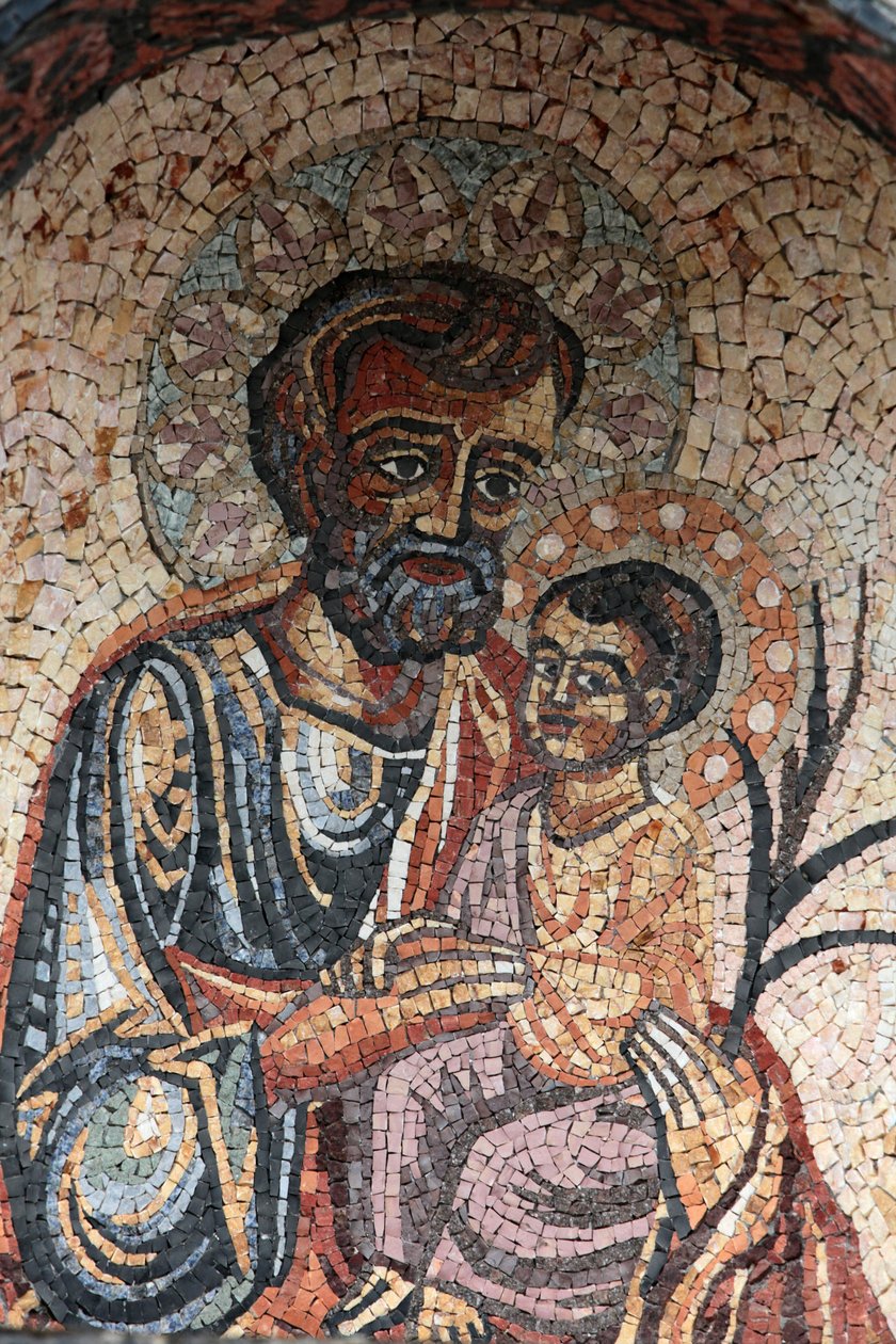Svatý Josef a Ježíš, Cotignac, Francie od Unbekannt