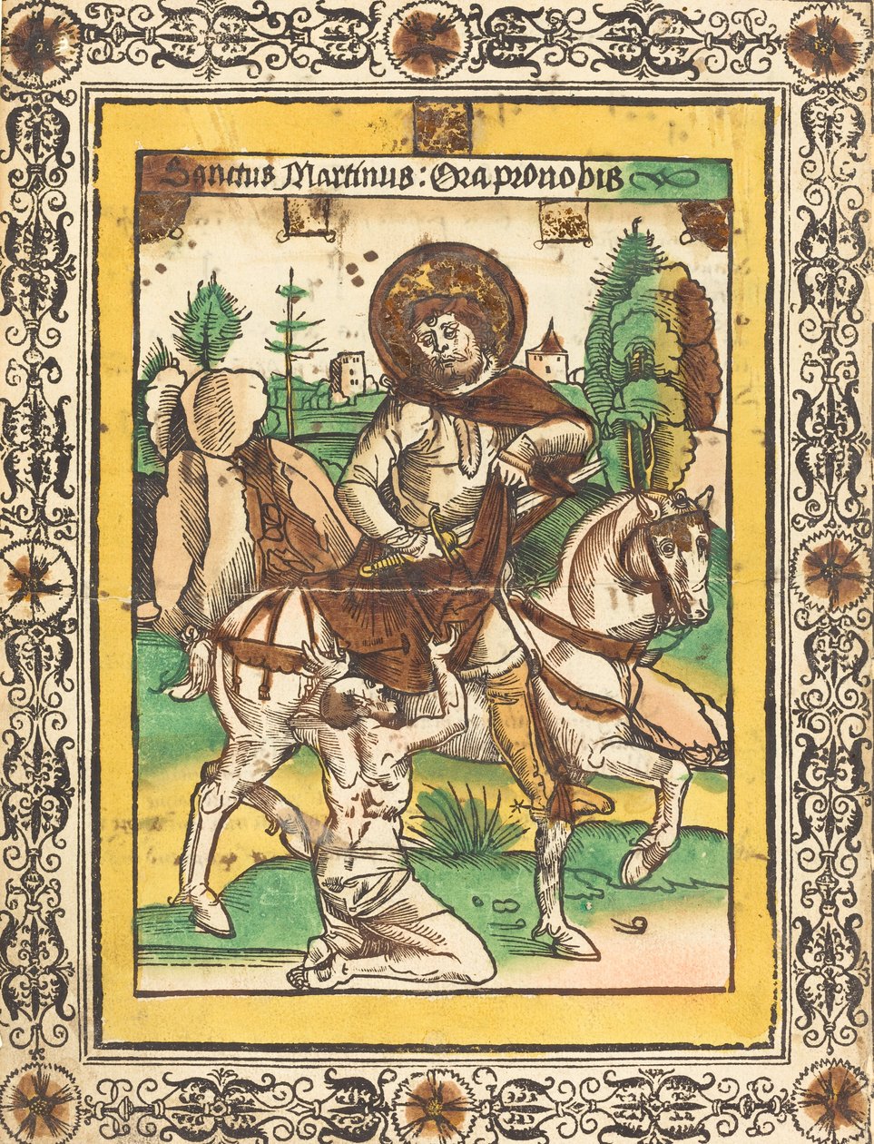 Svatý Martin a žebrák, c. 1490. od Unbekannt