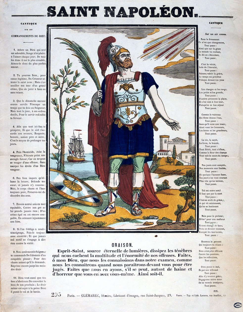 Svatý Napoleon, 19. století od Unbekannt