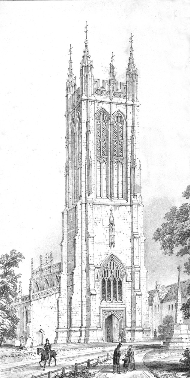 Saint Peters Church, Evercreech, Somerset, c1850 od Unbekannt