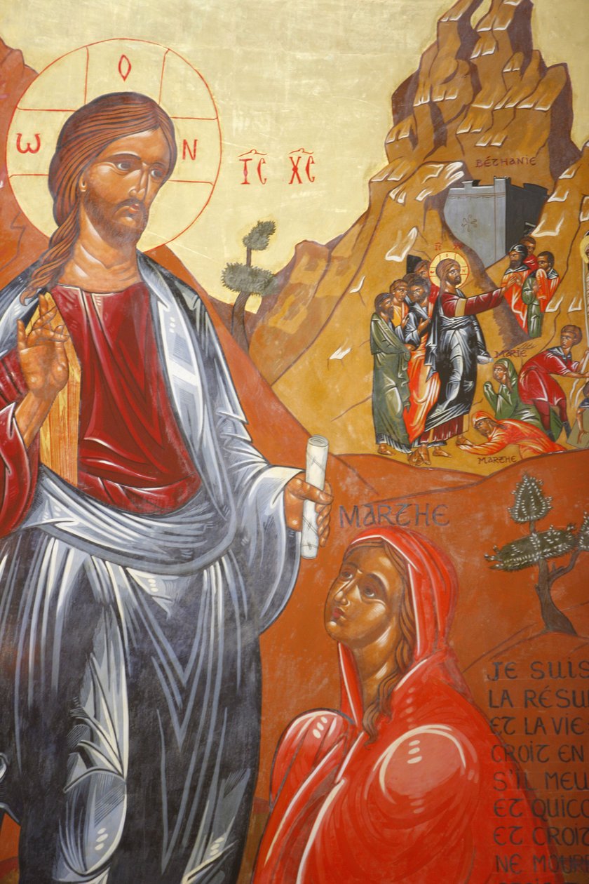 Sainte Marthe de Tarascon opatství Lazarovo vzkříšení od Jean-Marie Vien od Unbekannt