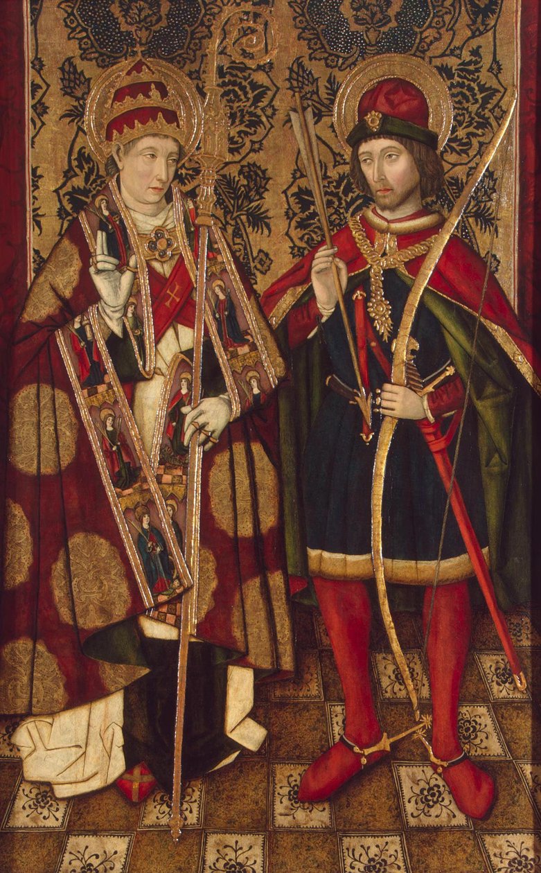 Svatí Fabián a Šebestián, 1475-1499 od Unbekannt