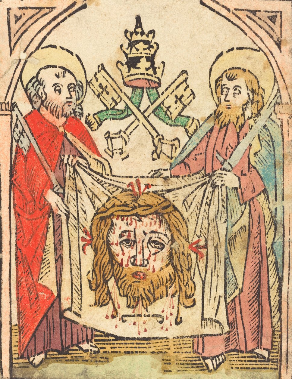 Svatí Petr a Pavel se Sudarium, v roce 1475 nebo později. od Unbekannt