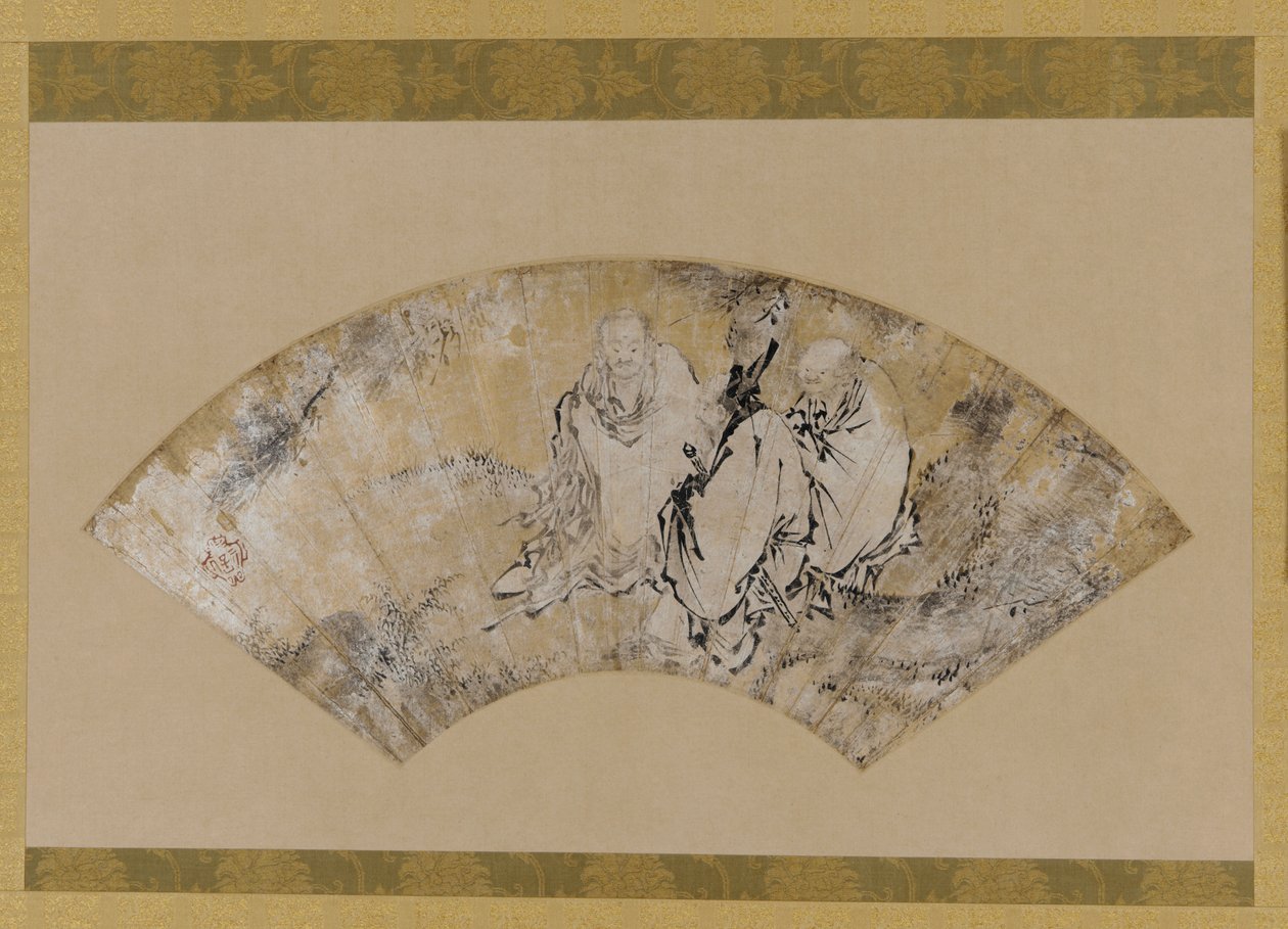 Šákjamuni, Konfucius a Lao-c’ pod borovicí, období Muromači, 1392-1 od Unbekannt