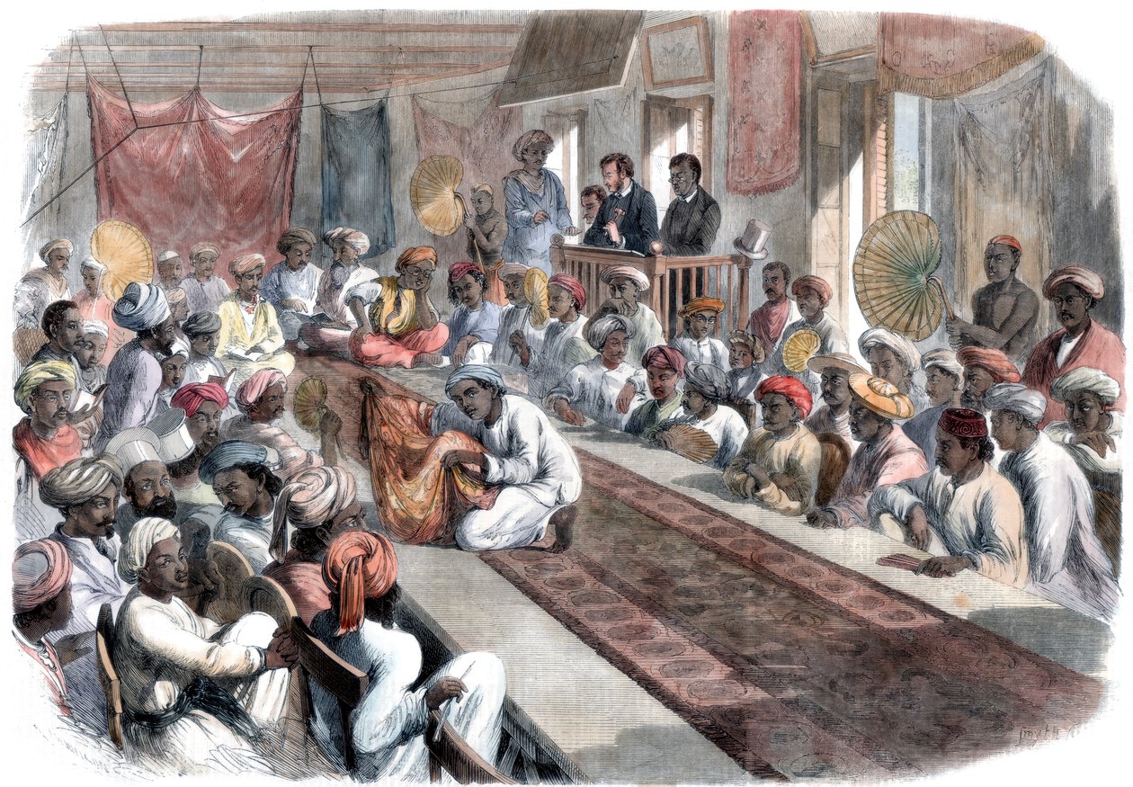 Prodej cenných vládních dárků a drahokamů Lucknow v Kalkatě, 1860 od Unbekannt