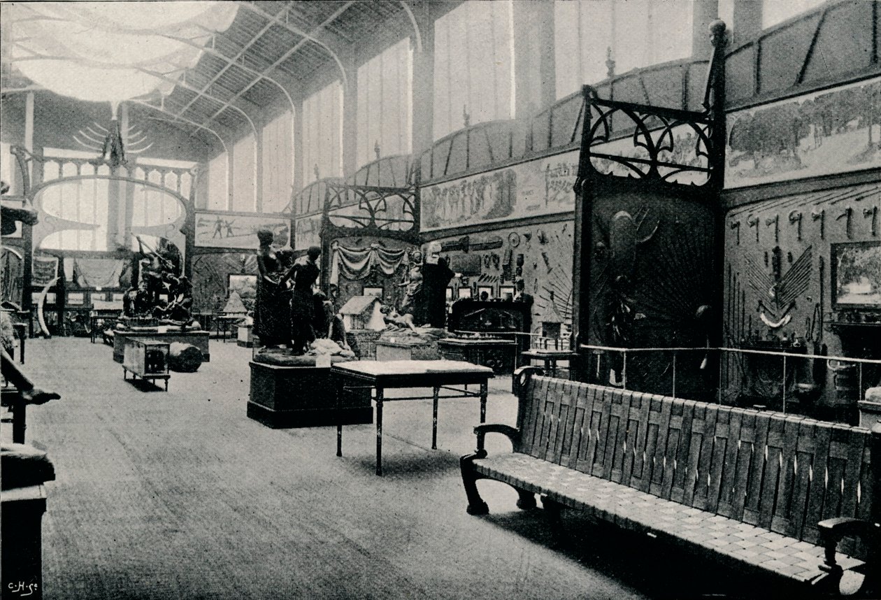 Salle DEthnographie na bruselské výstavě v roce 1897 od Unbekannt