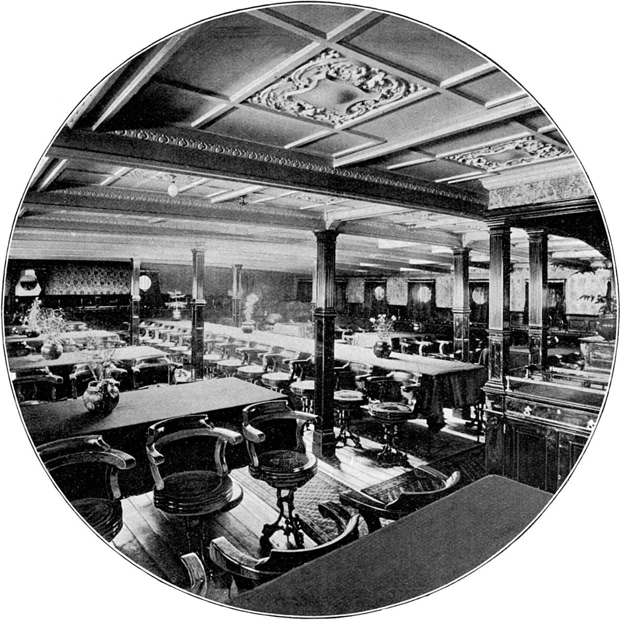 Salon parníku P&O SS India, 1901 od Unbekannt