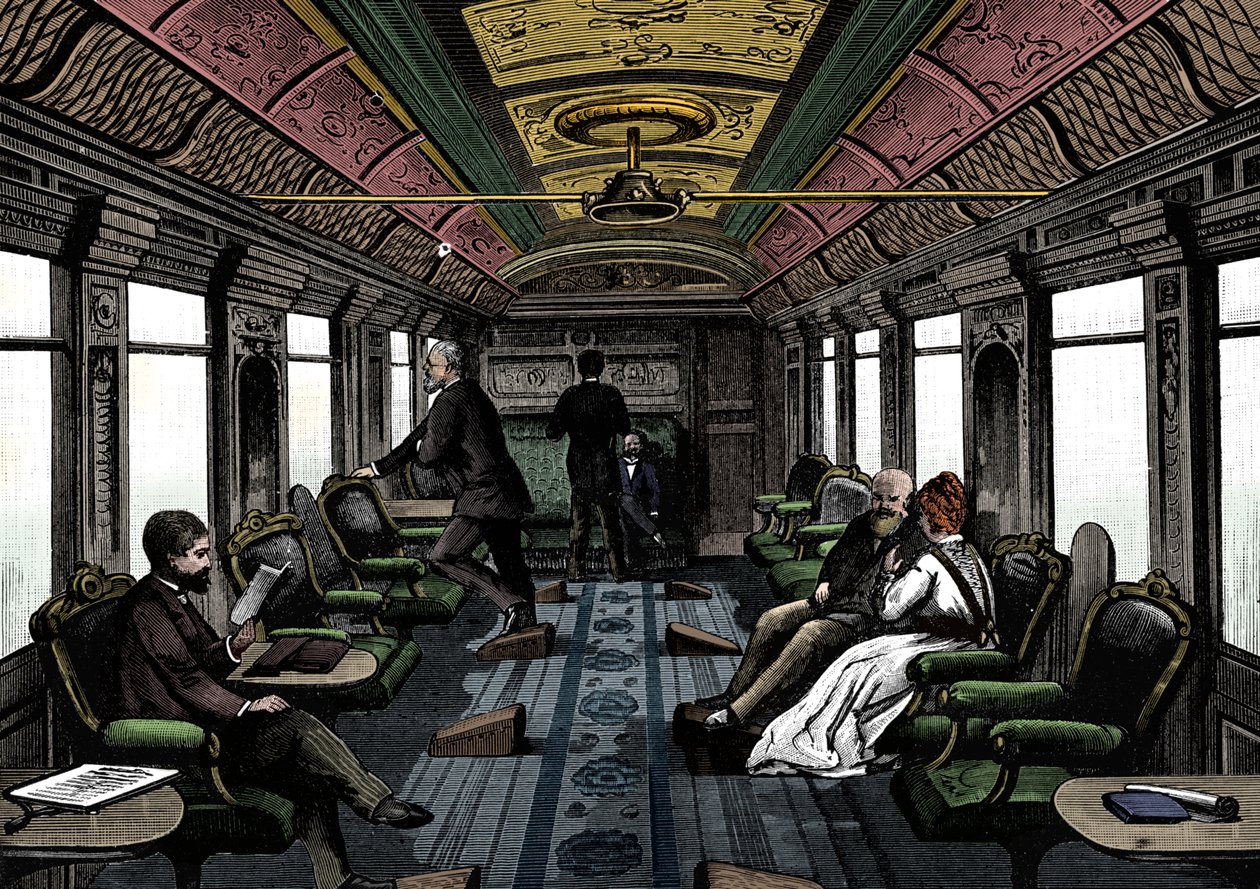 Salonní vůz na Orient Express, c1895 od Unbekannt