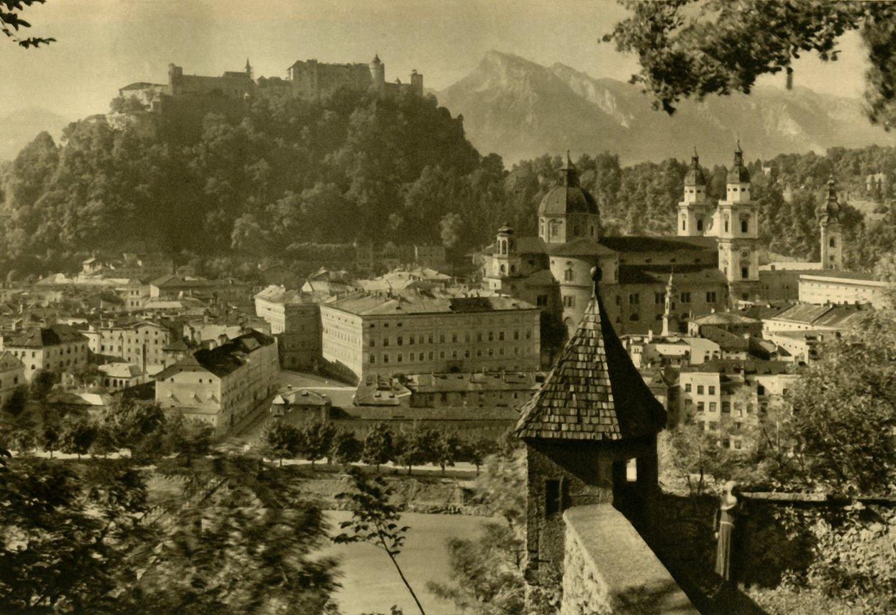 Salzburg z Kapuzinerberg, Rakousko, c1935. od Unbekannt
