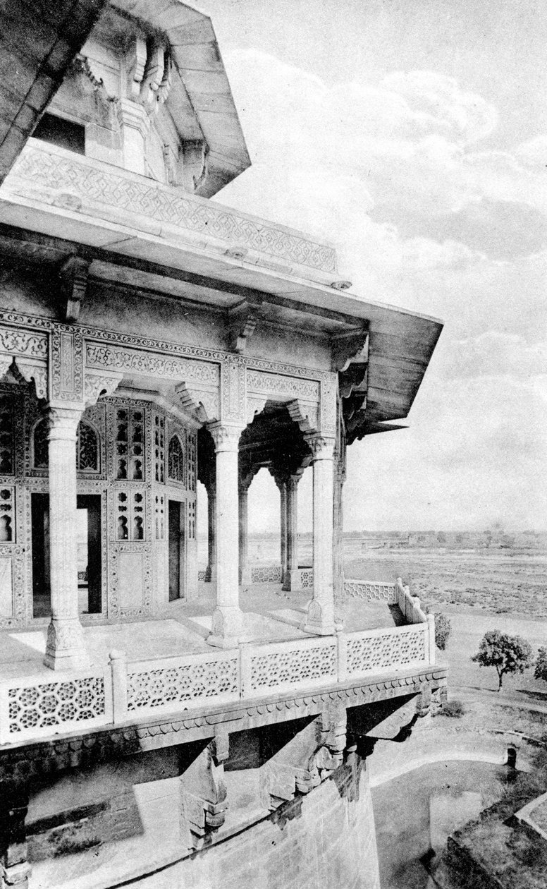 Balkon Samman Burj v pevnosti Agra, 20. století od Unbekannt