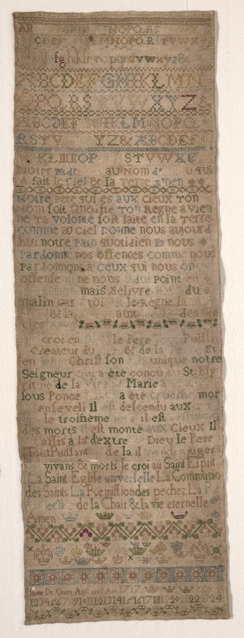 Vzorník, 1717. od Unbekannt