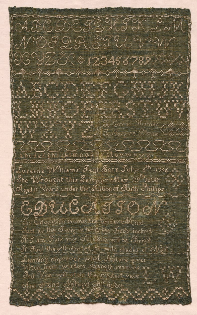 Vzorník, 1808. od Unbekannt