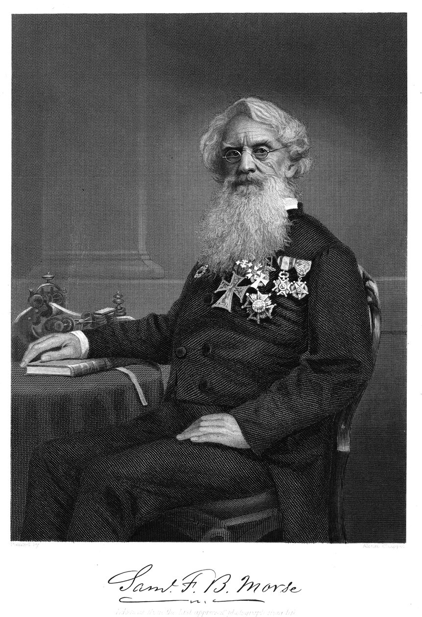 Samuel Finley Breese Morse , americký umělec a vynálezce, 1872 od Unbekannt