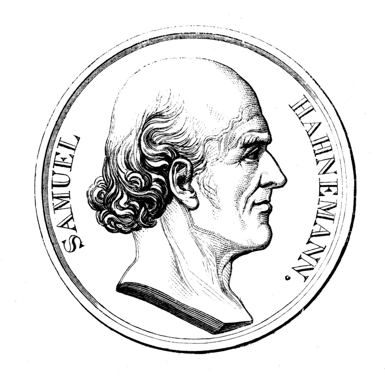 Samuel Hahnemann, německý lékař, 1860 od Unbekannt
