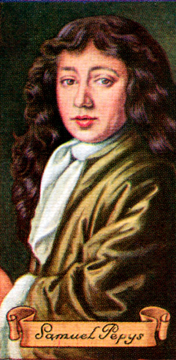Samuel Pepys, převzato ze série cigaretových karet, 1935 od Unbekannt
