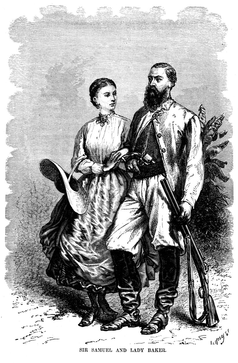 Samuel White Baker 1821-1893, anglický průzkumník a bojovník proti otroctví, 1874 od Unbekannt