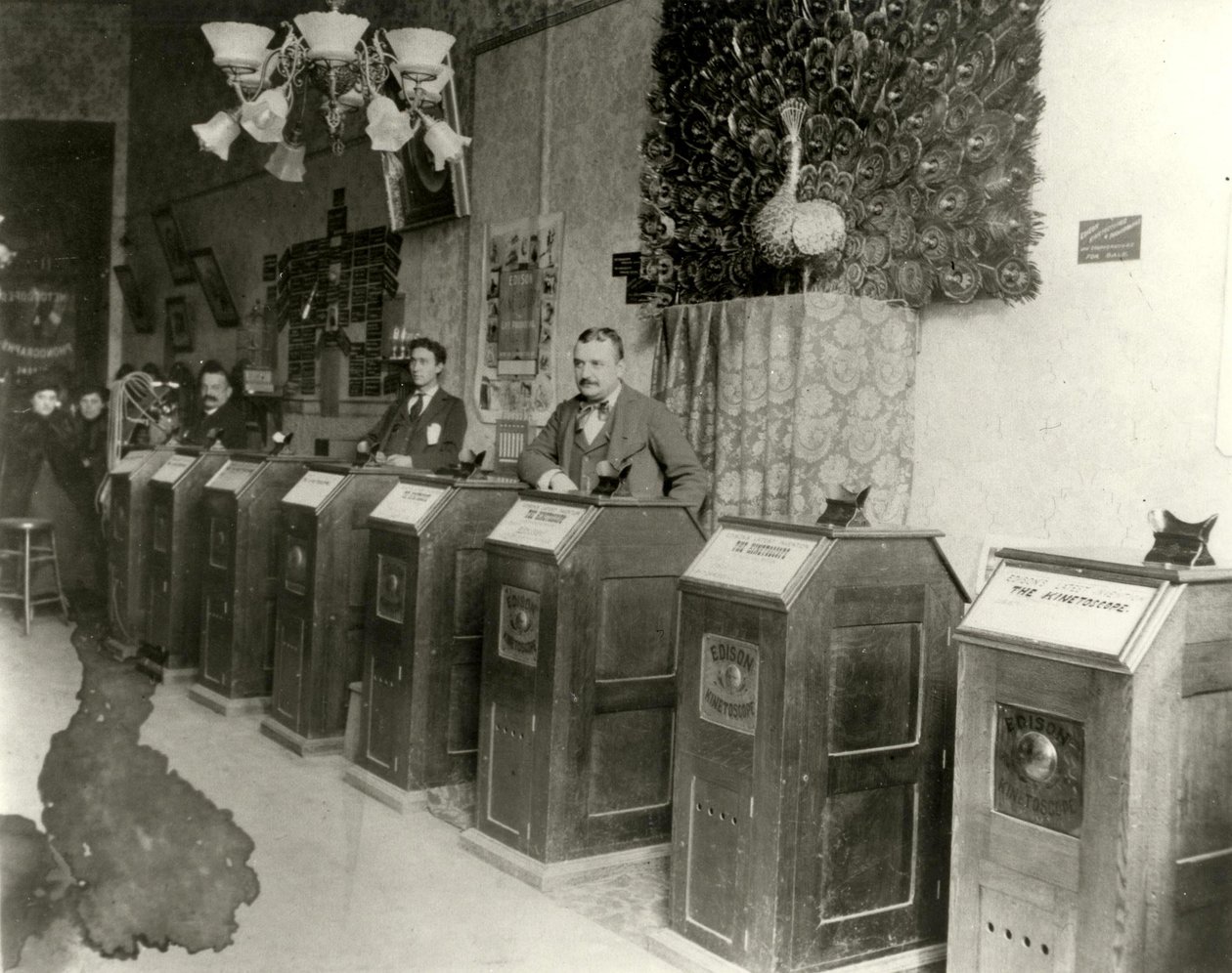 San Francisco Salon s kinetoskopy, 1894-1895 od Unbekannt