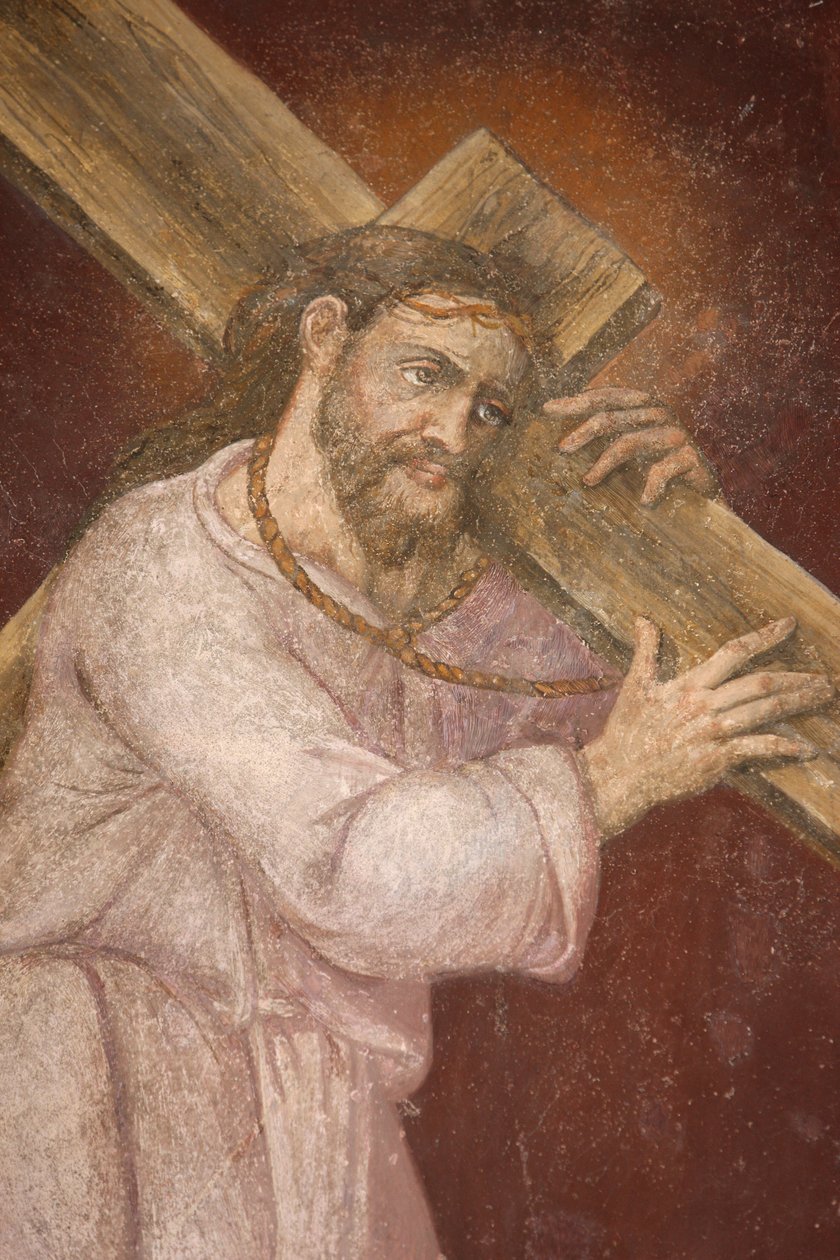 Kostel San Jeronimo. Ježíš nese svůj kříž Madrid Španělsko od Unbekannt