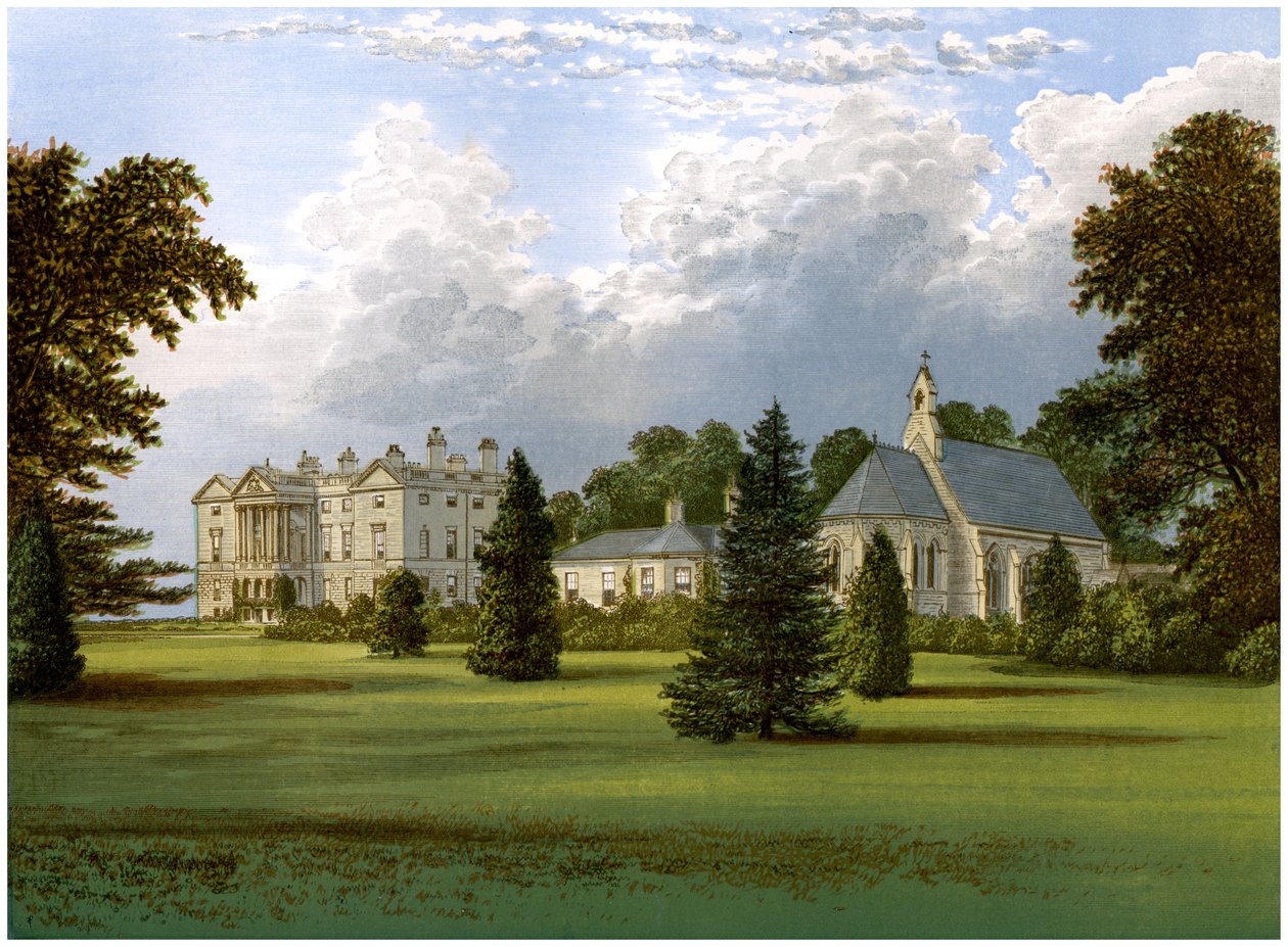 Sandbeck Park, Yorkshire, domov hraběte ze Scarborough, c1880 od Unbekannt
