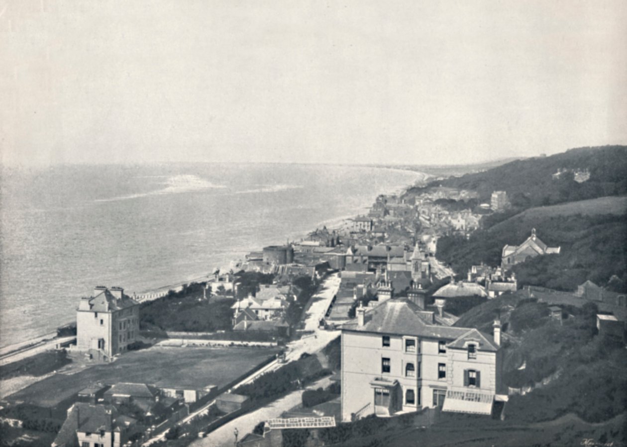 Sandgate - Pohled z výšin, 1895 od Unbekannt