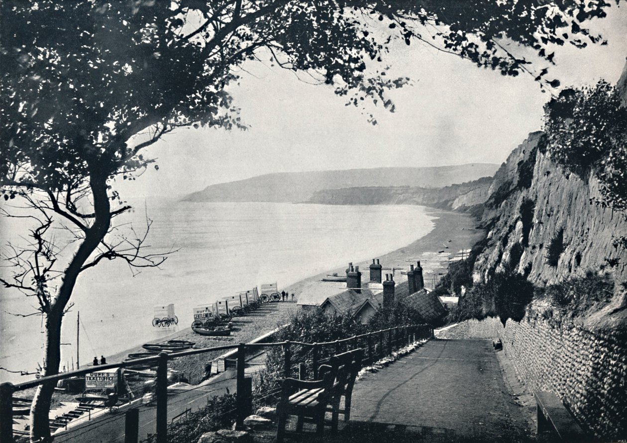 Sandown - Pláž na koupání, 1895 od Unbekannt