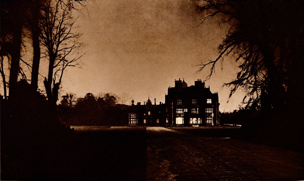 Sandringham House, Norfolk, v noci smrti krále Jiřího proti, 1936. od Unbekannt