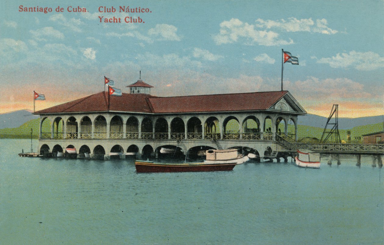 Santiago de Cuba. Námořnický klub. jachtařský klub c1910 od Unbekannt