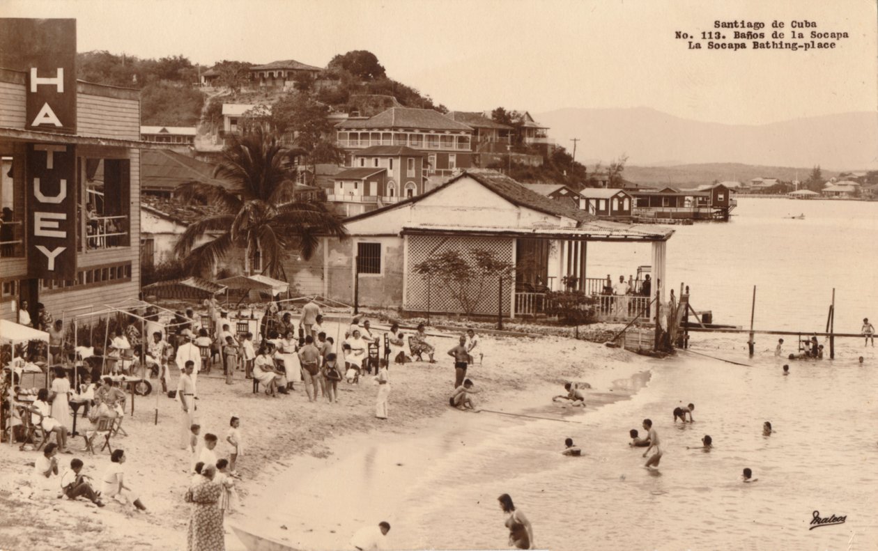 Santiago de Cuba. Koupaliště La Socapa, Kuba, 1900 od Unbekannt
