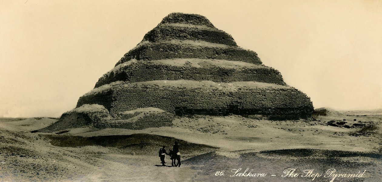 Sakkára – stupňovitá pyramida, c1918-c1939. od Unbekannt