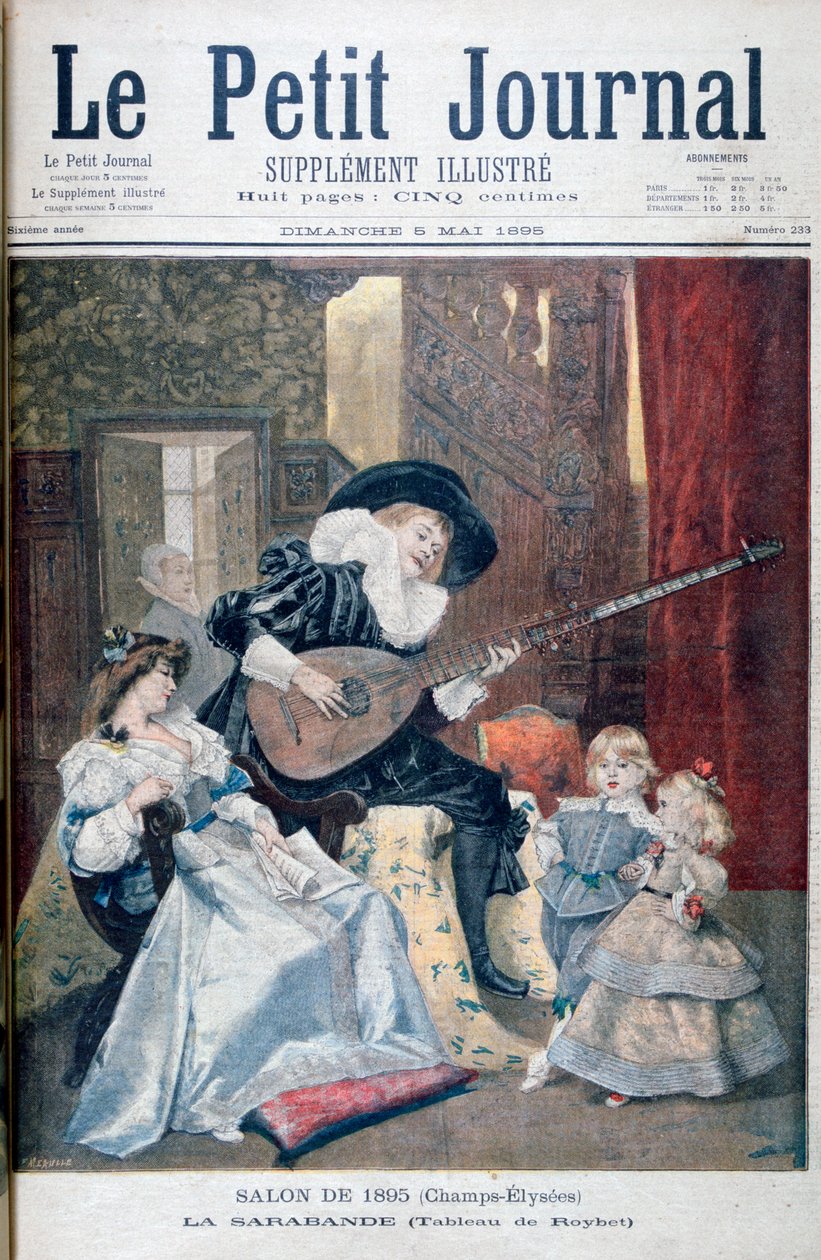 Sarabande, 1895 od Unbekannt