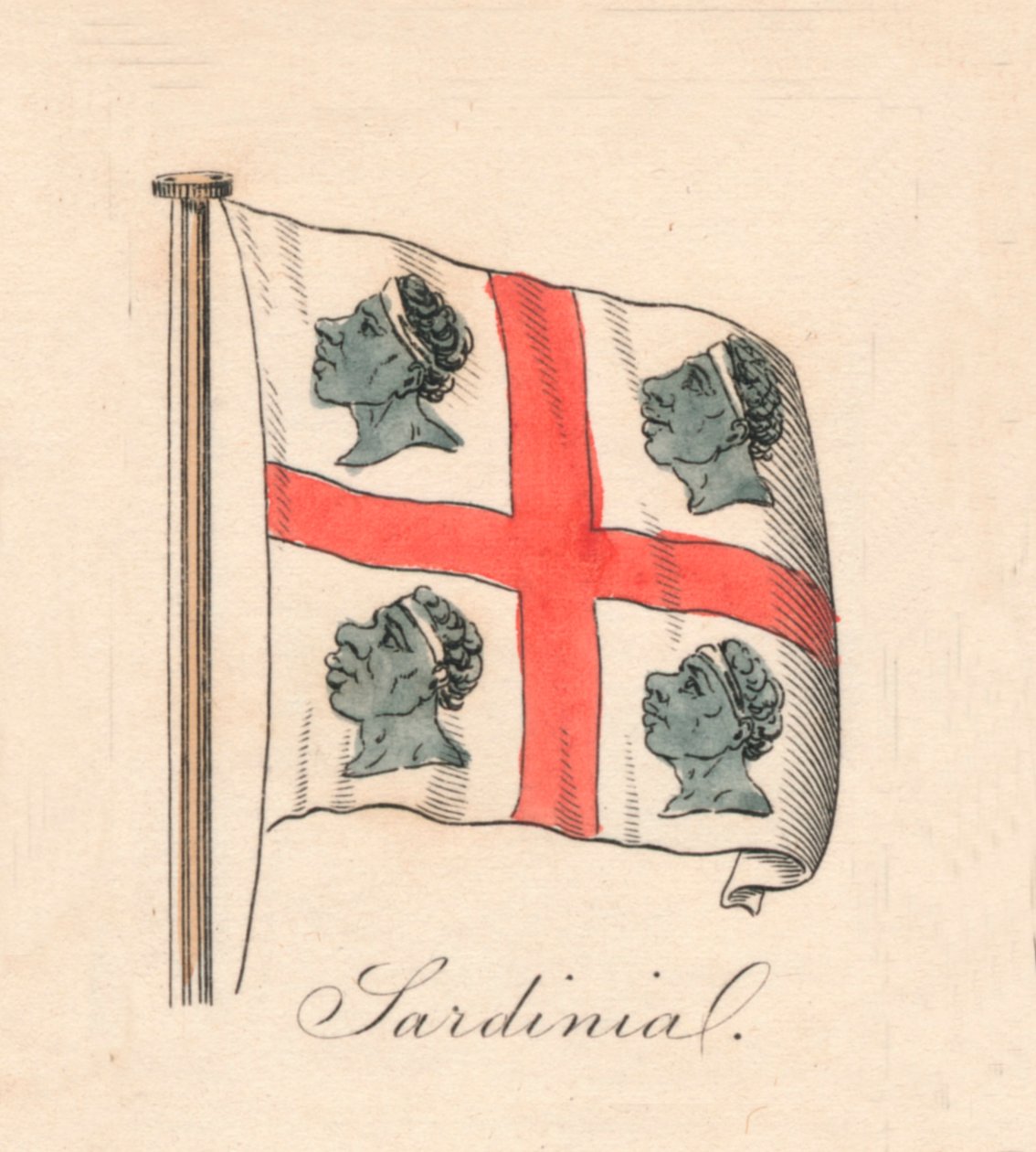 Sardinie, 1838 od Unbekannt