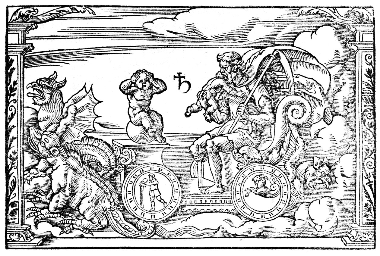 Saturn, římský bůh času, 1569 od Unbekannt