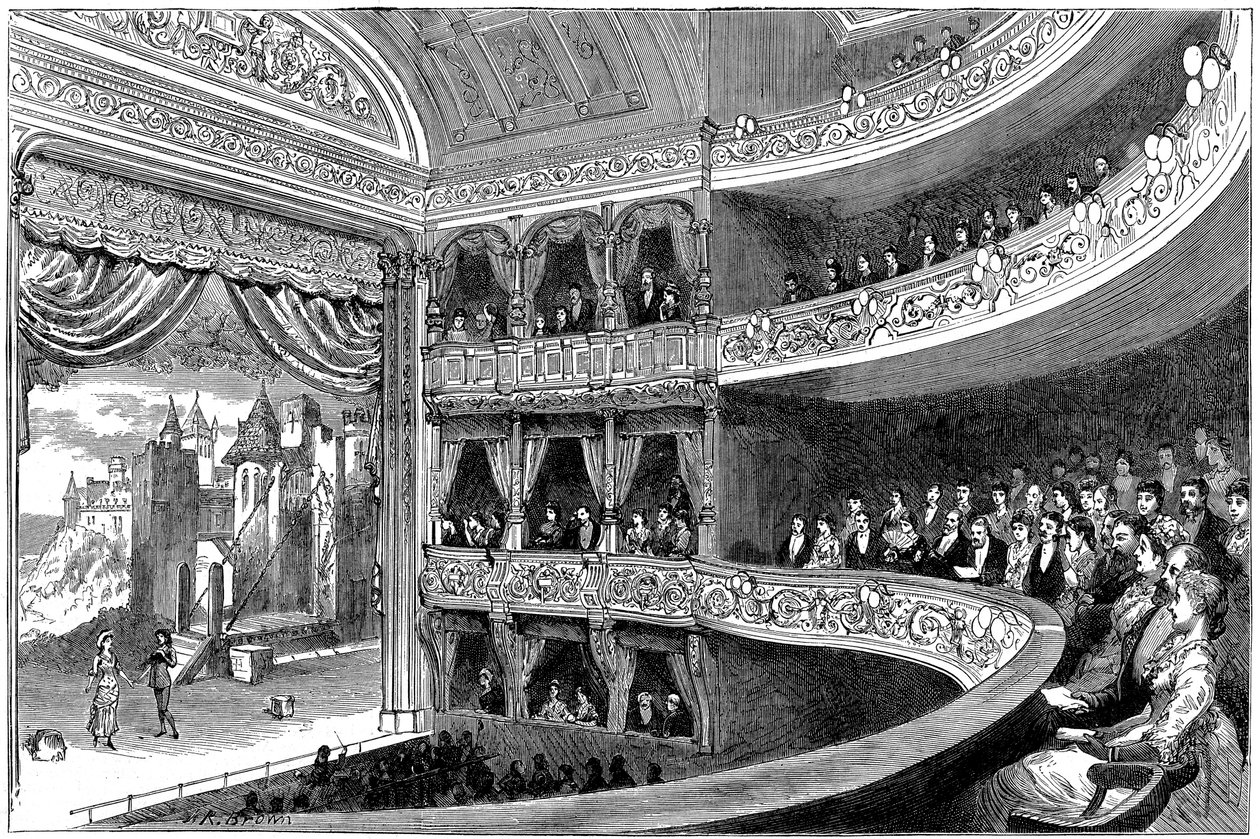 Savoy Theatre, Londýn, 1881 od Unbekannt